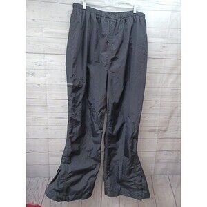 Stearns Dry Wear Rain Pants Adult XL Black Waterproof Mesh Lined Cargo Pocket